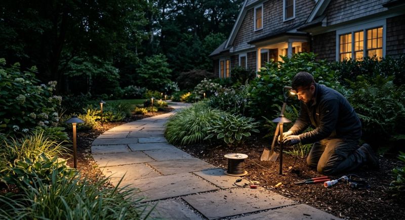 Fence Lighting Installation in Utah County, UT